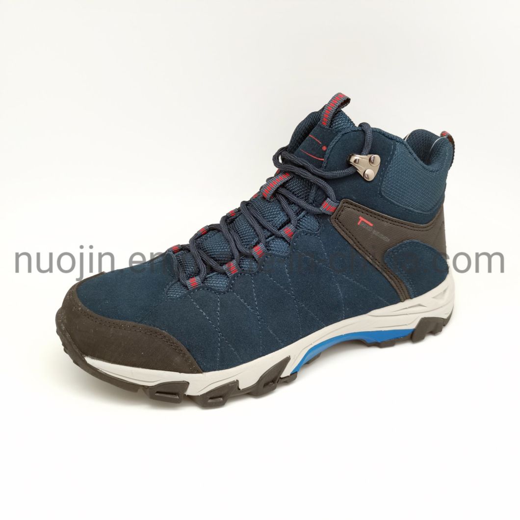 Chaussures de s&eacute;curit&eacute; de haute qualit&eacute; en daim respirant pour hommes, chaussures de randonn&eacute;e antid&eacute;rapantes &agrave; lacets