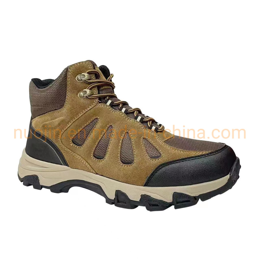 Botte de s&eacute;curit&eacute; en daim de vache pour hommes, chaussures de randonn&eacute;e, chaussures de s&eacute;curit&eacute;, bottes de travail de haute qualit&eacute;