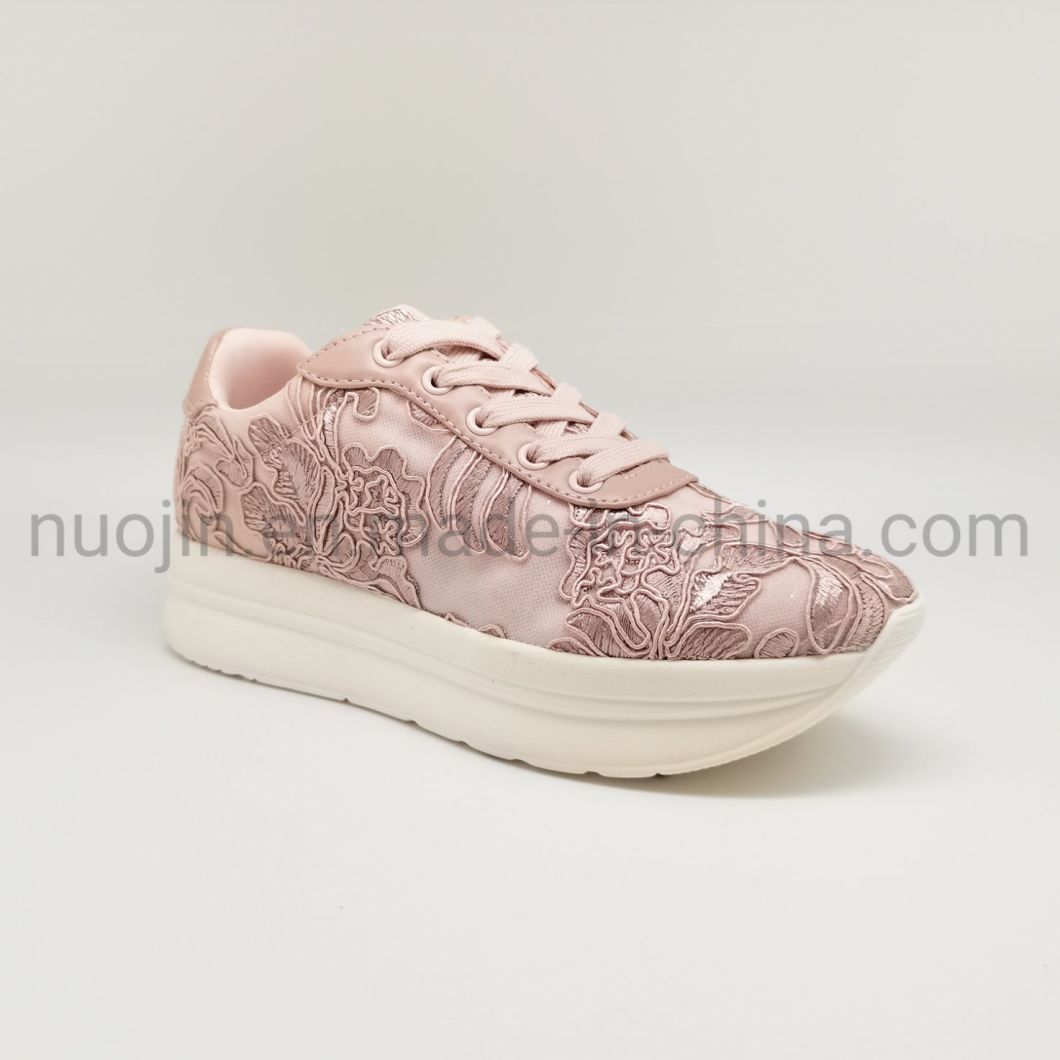 Plate-forme femmes Bling chaussures compens&eacute;es sans lacet strass plats diapositives chaussures d&eacute;contract&eacute;es