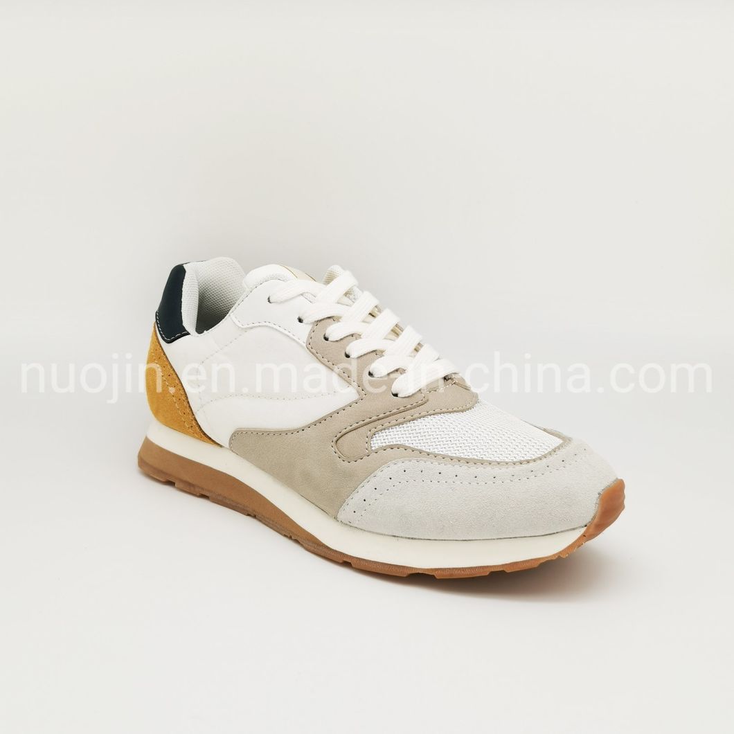 Chaussures &agrave; lacets respirantes augmentant la hauteur de la plate-forme de couleur arc-en-ciel chaussures &eacute;paisses baskets hautes d&eacute;contract&eacute;es