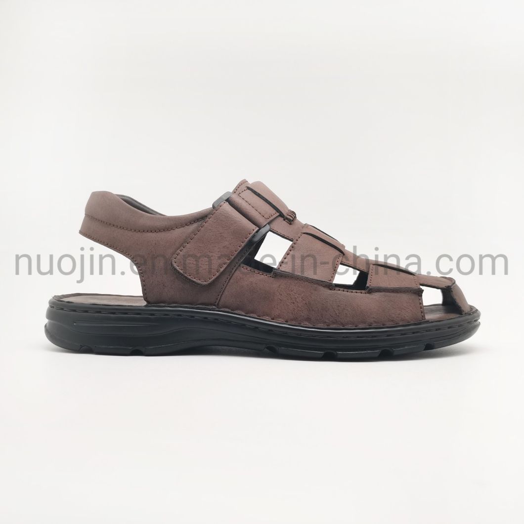 Hommes' S Summer Beach Sandal Fashion Plain Slide Sandal Hommes PU Sandales Pantoufles