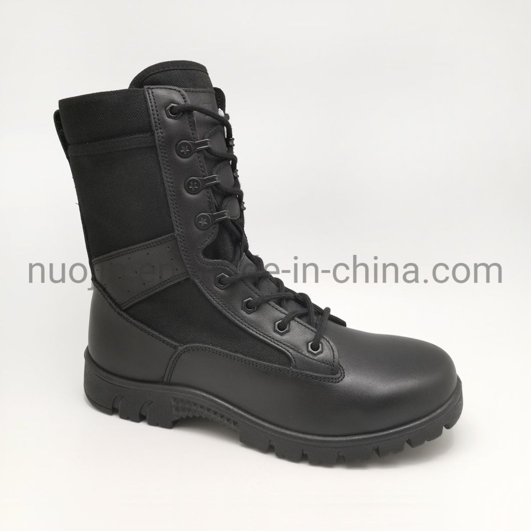 Bottes de s&eacute;curit&eacute; en cuir v&eacute;ritable pour hommes, bout en acier, respirantes, antid&eacute;rapantes, antistatiques, chaussures de s&eacute;curit&eacute; au travail