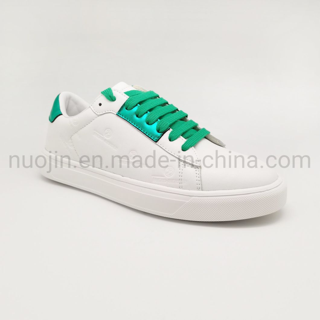 Chaussures en toile personnalis&eacute;es pour femmes, baskets &agrave; enfiler, mocassins plats classiques, chaussures blanches d&eacute;contract&eacute;es pour femmes