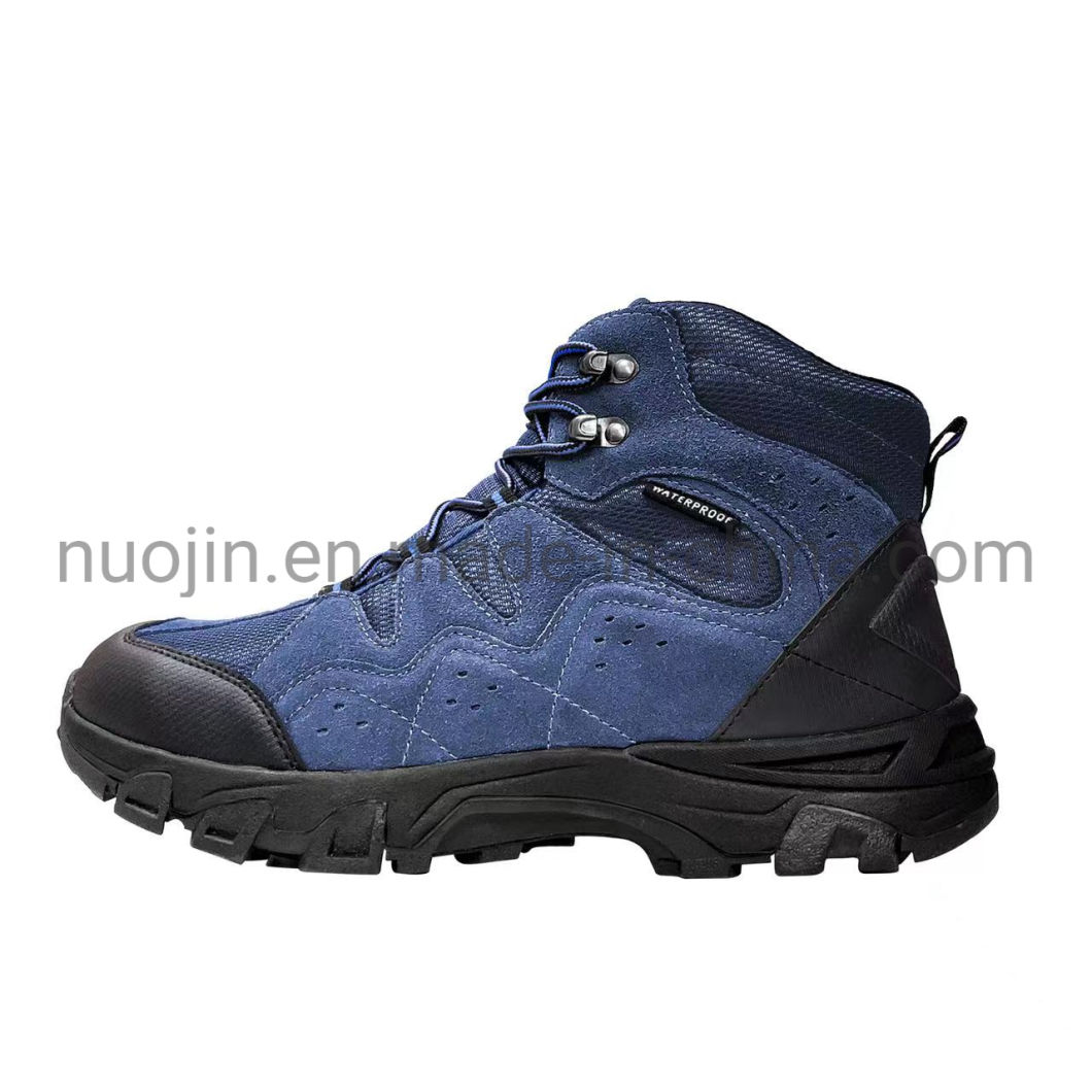 Chaussures de s&eacute;curit&eacute; respirantes et durables antid&eacute;rapantes en daim pour hommes, bottes de travail avec embout en acier et chaussures de randonn&eacute;e imperm&eacute;ables pour hommes