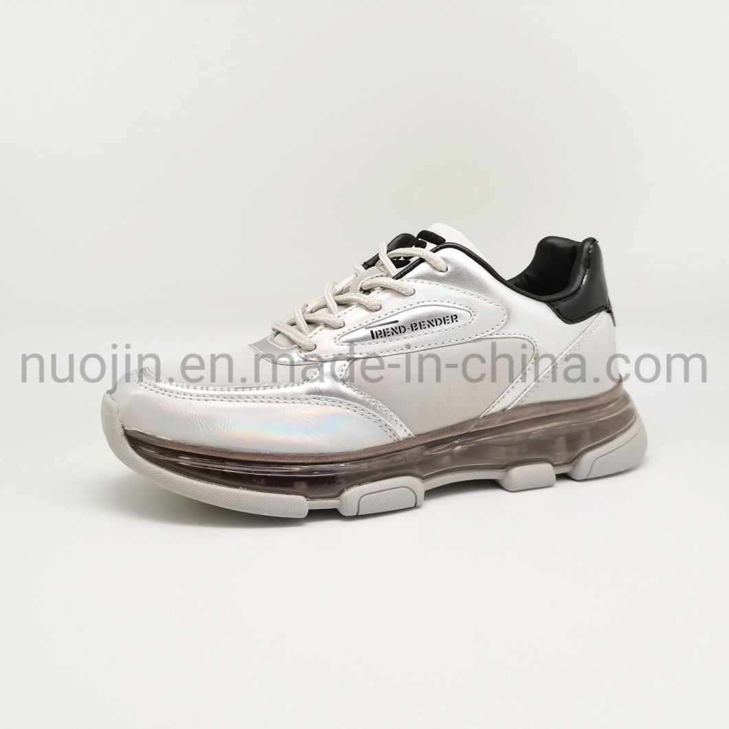 Baskets &agrave; coussin d'air pour femmes, chaussures de marche l&eacute;g&egrave;res et respirantes, d&eacute;contract&eacute;es et confortables