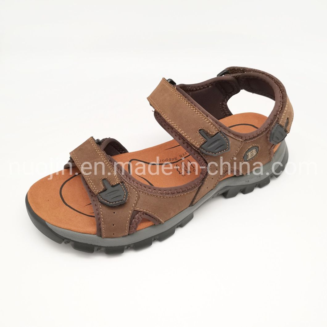 Chaussures en cuir pour hommes Slip sur Sandls Tongs Chaussures pour hommes Pantoufle de sandale pour hommes