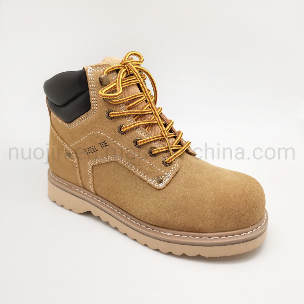 Bottes en cuir &agrave; bout en acier de haute qualit&eacute;, bottes de s&eacute;curit&eacute; de bonne ann&eacute;e, chaussures de s&eacute;curit&eacute; pour hommes