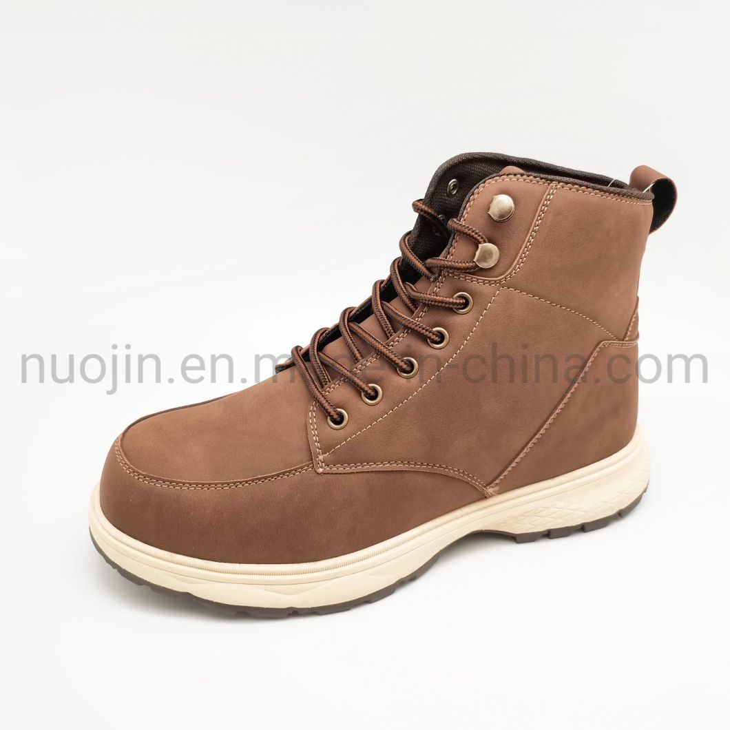 Chaussures de s&eacute;curit&eacute; au travail pour hommes, bottines d'ext&eacute;rieur en cuir r&eacute;sistant &agrave; l'usure