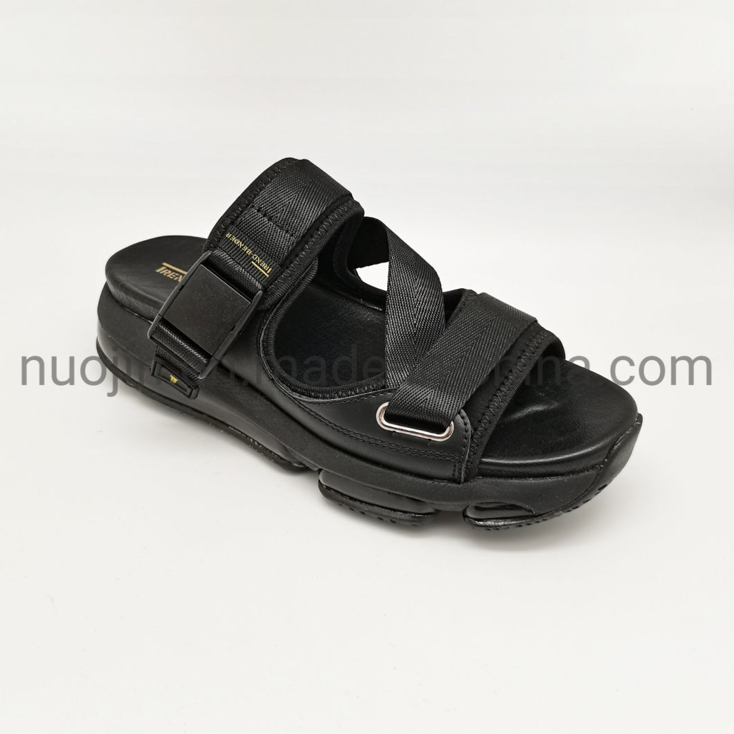 Sandale de plage d'&eacute;t&eacute; pour hommes Fashion Plain Slide Sandal Hommes Braid Sandales Pantoufles