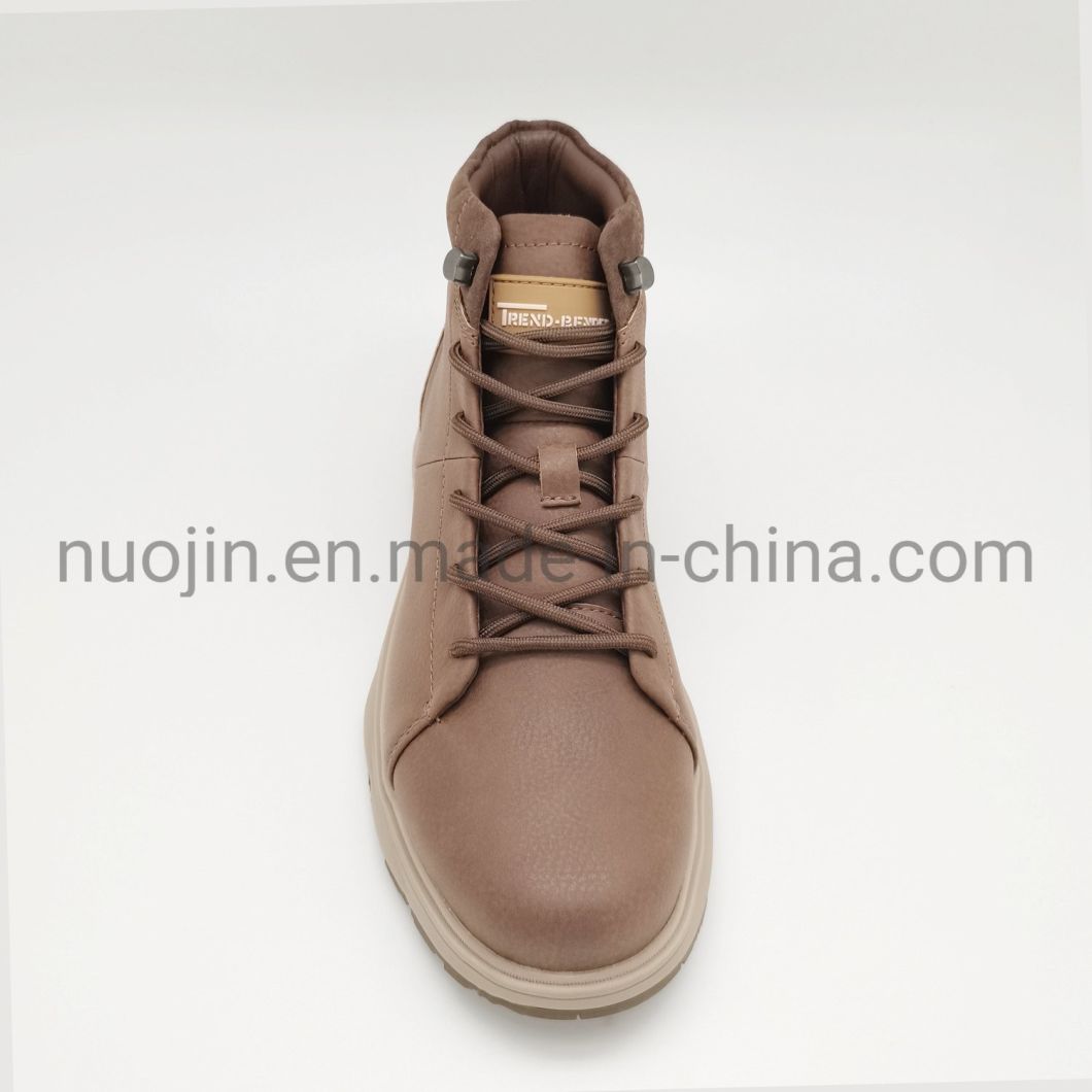 Bottes en cuir synth&eacute;tique &agrave; lacets d&eacute;contract&eacute;es personnalis&eacute;es randonn&eacute;e bottes de cheville d&eacute;contract&eacute;es pour hommes