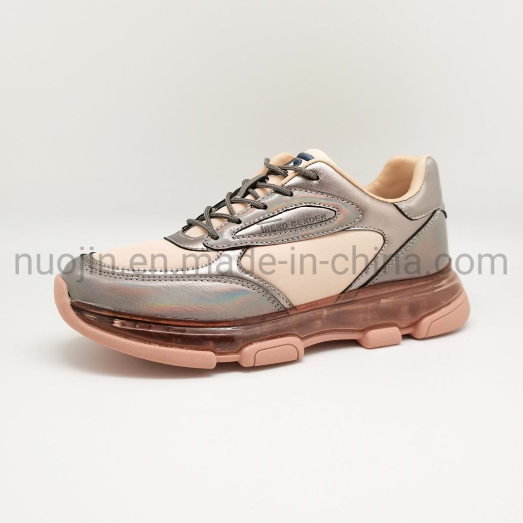 Baskets &agrave; coussin d'air pour femmes, chaussures de marche l&eacute;g&egrave;res et respirantes, d&eacute;contract&eacute;es et confortables