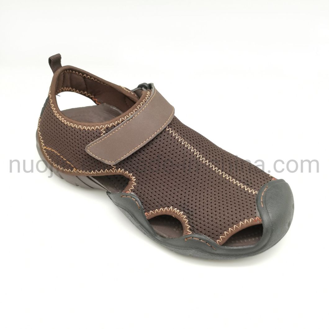 Cool &eacute;t&eacute; ferm&eacute; orteil respirant antid&eacute;rapant ext&eacute;rieur hommes sandales de plage