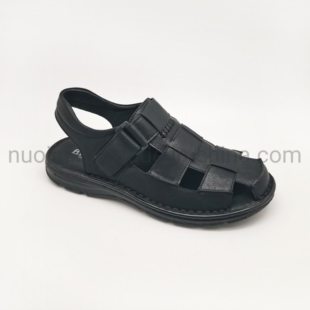 Hommes' S Summer Beach Sandal Fashion Plain Slide Sandal Hommes PU Sandales Pantoufles