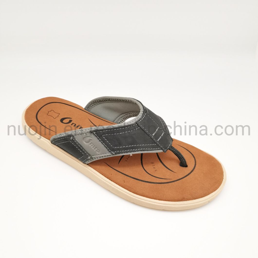 Vente chaude de haute qualit&eacute; tongs personnalis&eacute;es mode populaire nouveau Design hommes sandales pantoufles