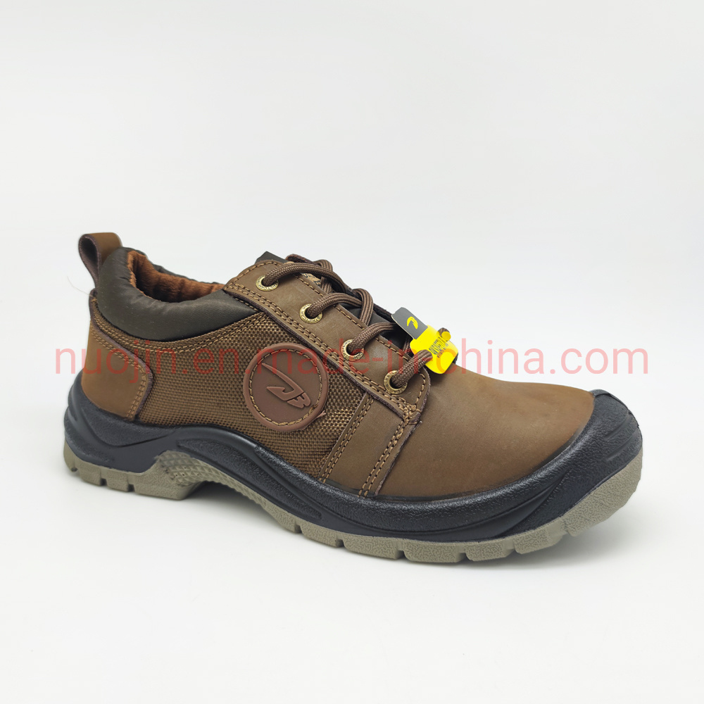 Chaussures de travail en cuir de vache pour hommes avec semelle ext&eacute;rieure en caoutchouc chaussures de s&eacute;curit&eacute; avec cuir de vache