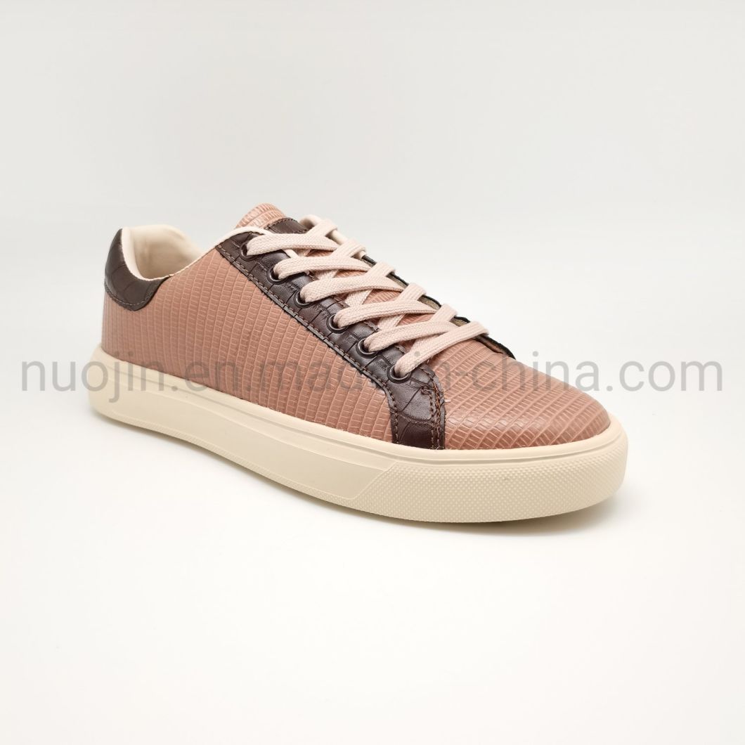 Petites chaussures blanches en cuir pour femmes, nouvelles chaussures de planche polyvalentes &agrave; fond plat, tendance